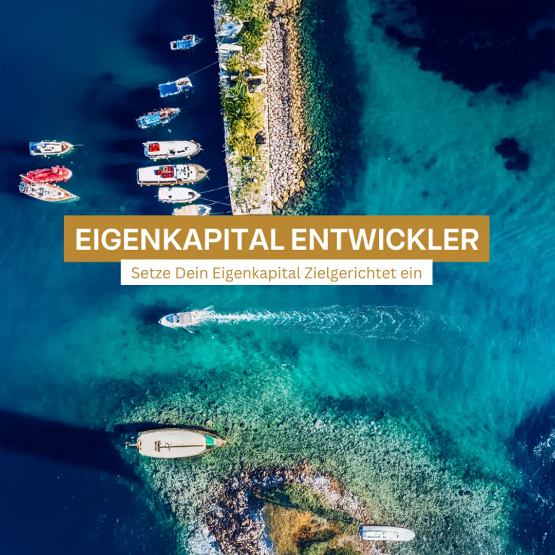 Eigenkapital Entwickler - schöner Yachthafen von oben